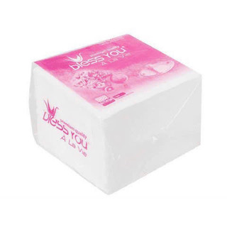 Khăn giấy ăn vuông Bless You hồng 100 tờ 23cmx23cm
