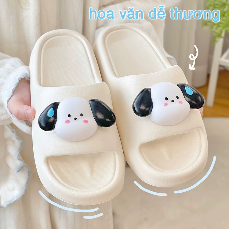 Dép bánh mì nữ sandal nữ, đế dày chống trượt, thoải mái và chống nước, phim hoạt hình dễ thươn