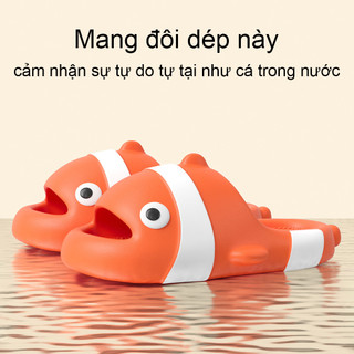 Dép cá hề Nemo 、dép cá koi đế bánh mì siêu nhẹ cho người lớn