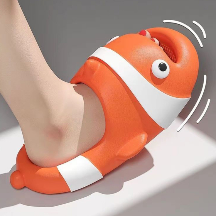 Dép cá hề Nemo 、dép cá koi  đế bánh mì siêu nhẹ cho người lớn