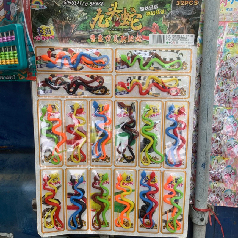 Sỉ vỉ rắn 32 con nhựa dẻo dài 15 cm đồ chơi tuổi thơ