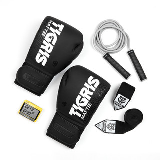 Găng Tay Boxing Tigris Matte Series "Interference" - Black/White