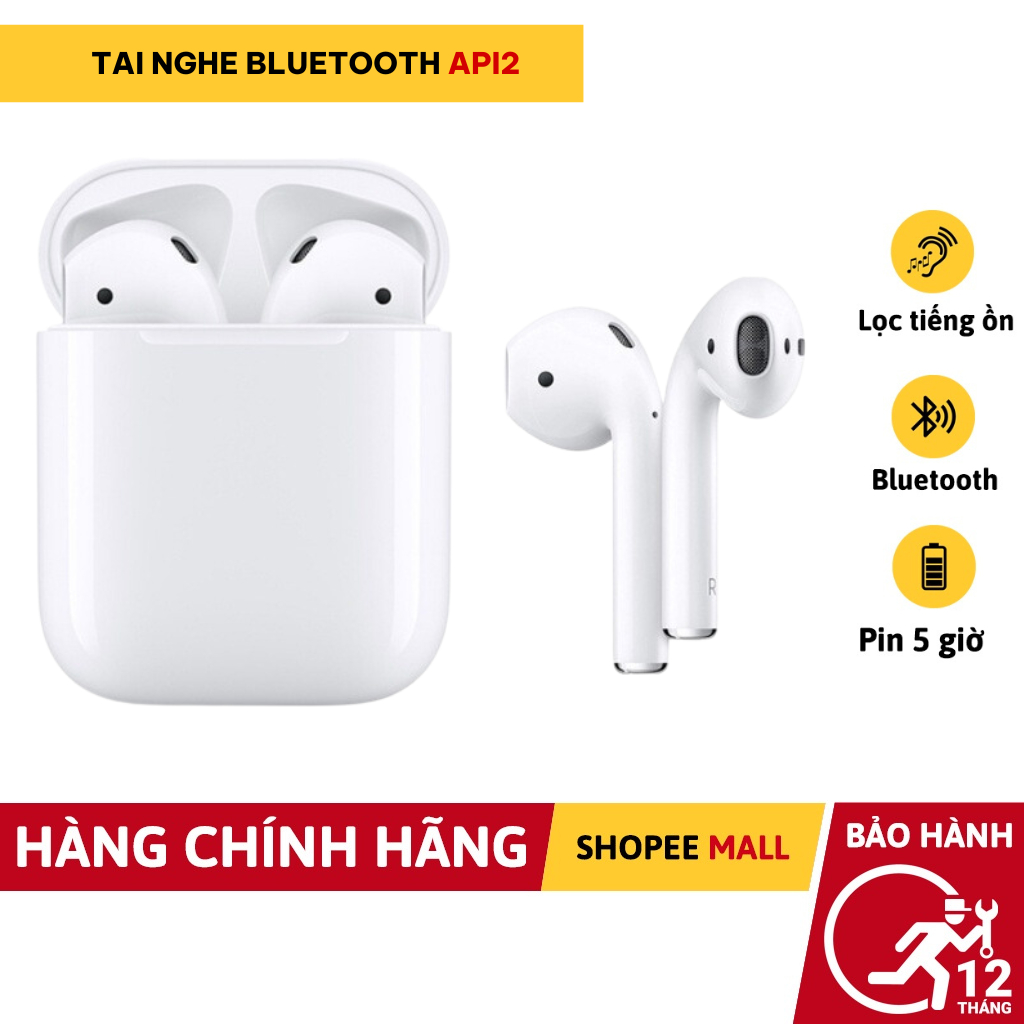 Tai nghe Bluetooth AIP2 Cảm Ứng Nhỏ Gọn Tiện Lợi Âm Thanh HIFI Định Vị Đổi Tên Techzone Mall