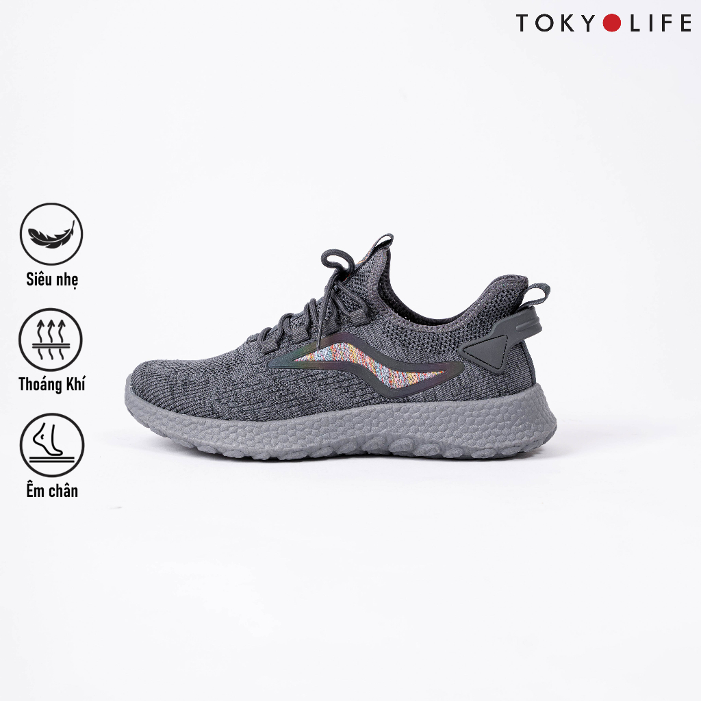 Giày thể thao nam TOKYOLIFE siêu nhẹ êm chân năng động chống trượt phù hợp chạy bộ, tập gym C7SHO314L