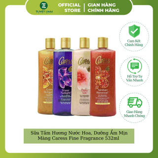 Sữa Tắm Hương Nước Hoa, Dưỡng Ẩm Mịn Màng Caress Fine Fragrance 532ml (100% Product From USA)
