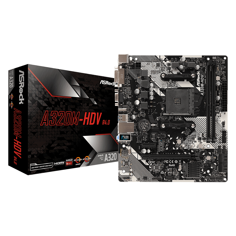 Main Asrock A320M-HDV R4.0 (Chipset AMD A320/ Socket AM4/ VGA onboard)