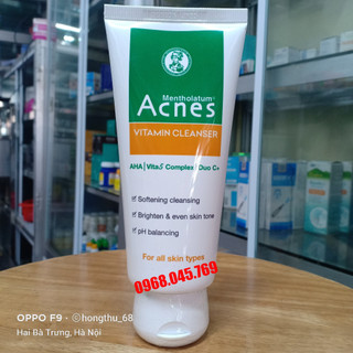 Acnes Vitamin Cleanser – Kem Rửa Mặt Vitamin 100g