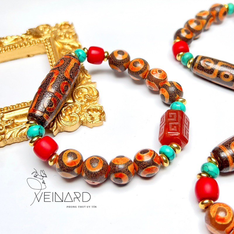 Vòng tay Dzi 9 mắt