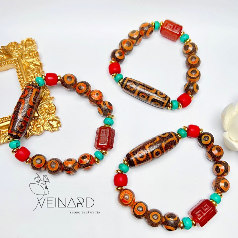 Vòng tay Dzi 9 mắt