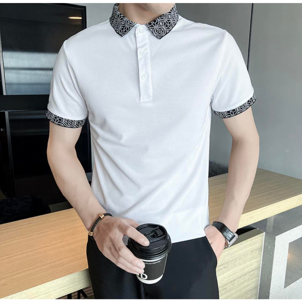 Áo Polo Cổ Thổ Cẩm UMA - áo thun nam chất liệu COOL MAX - thanh lịch - sang trọng - lịch sự