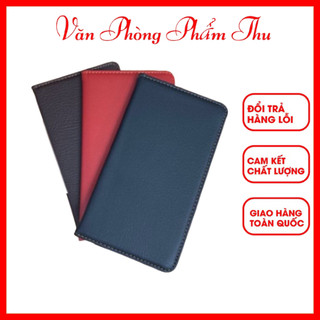 Bìa tap kẹp bill tính tiền da may viền