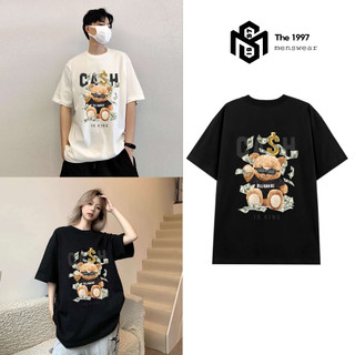 Áo thun nam nữ in hình gấu bear local brand Unisex form rộng, chất vải thun cotton 100% THE1997