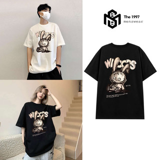 Áo thun Drew nam nữ hình thỏ local brand Unisex form rộng, chất vải thun cotton 100% THE1997