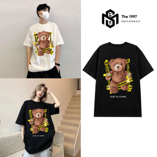 Áo thun nam nữ hình gấu bear mickey local brand Unisex form rộng, chất vải thun cotton 100% THE1997