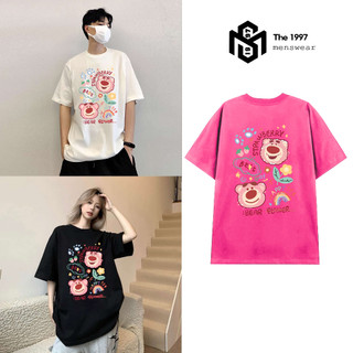 Áo thun nam nữ hình gấu hồng lotso local brand Unisex form rộng, chất vải thun cotton 100% THE1997