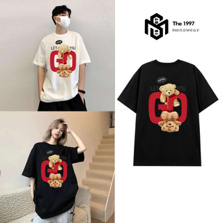 Áo thun nam nữ hình gấu bear local brand Unisex form rộng, chất vải thun cotton 100% THE1997