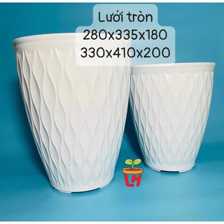 Chậu nhựa trồng cây, Chậu Lưới tròn siêu dày cao cấp