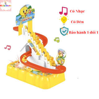 Đồ chơi Cầu trượt Vịt Vàng Leo thang Âm thanh Vui nhộn Đèn nháy đẹp mắt Heo peppa, Chó cứu hộ, Poli
