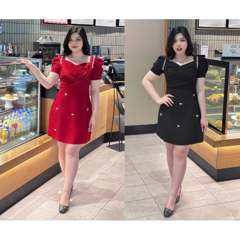 ⚡️𝐌𝐈𝐄̂̃𝐍 𝐏𝐇𝐈́ 𝐒𝐇𝐈𝐏⚡️ĐẦM BIGSIZE XẾP LY NGỰC ĐÍNH NƠ, DÁNG SUÔNG, ĐẦM BIGSIZE