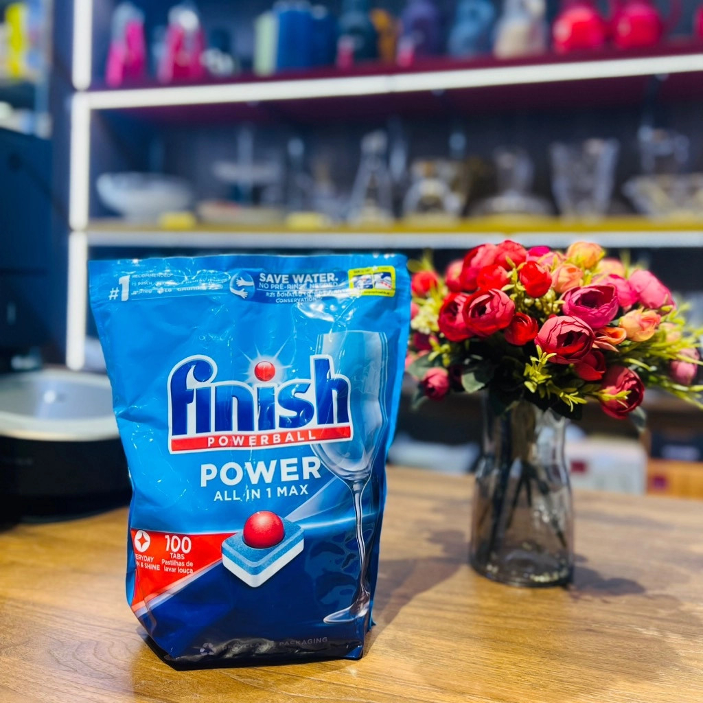 Viên rửa bát Finish All In One Max 100 Viên và 30 viên - Nhập khẩu chính hãng