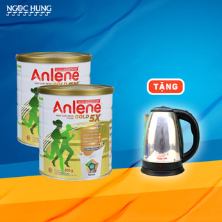 2 lon anlene vàng 5x 800g tặng 1 ấm đun siêu tốc