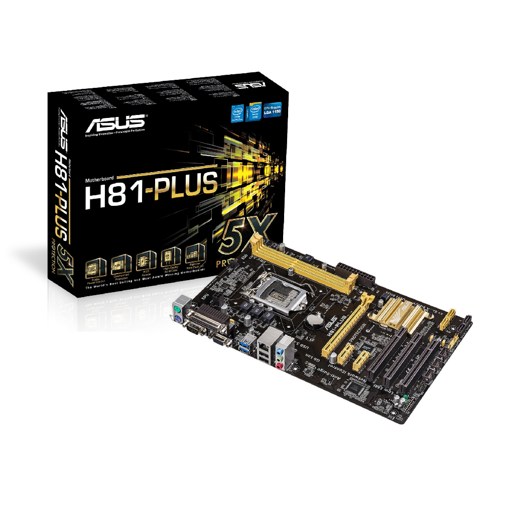 Chặn main ASUS H81-PLUS H81 PLUS dùng nắp sau thùng máy