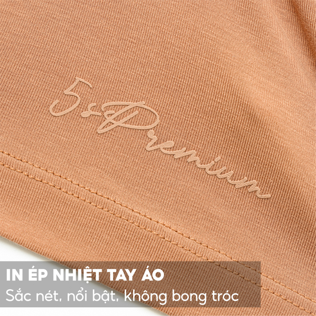 Áo Thun Nam 5S Premium, Chất Cotton Cao Cấp, Mềm Mại, Thấm Hút, Thiết Kế Basic, Nhiều Màu (TSO23402)