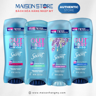 Gel khử mùi nữ secret secret outlast sweat & odor - hàng nhập usa chính hãng