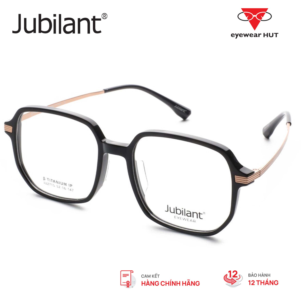 Kính Gọng Nữ chính hãng Jubilant (F) JU2715_52 phong cách Thời Trang kiểu dáng Geometric (Đa Giác)