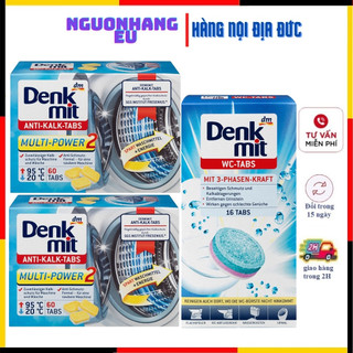 Viên tẩy lồng máy giặt ,vệ sinh máy giặt, lồng giặt, Viên Thả Bồn Cầu WC Denkmit,