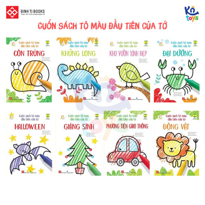 Cuốn Sách Tô Màu Đầu Tiên Của Tớ cho bé từ 3 - 9 Tuổi – Đinh Tị Books (Nhiều chủ đề)