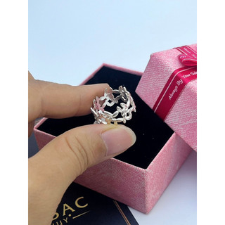Nhẫn bạc nữ freesize sang chảnh, cá tính