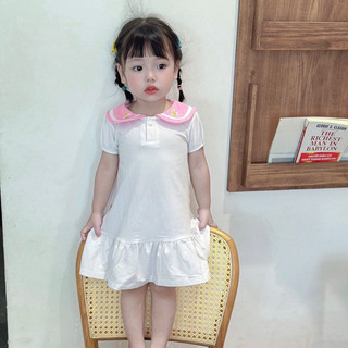 VÁY COTTON CỔ SEN CHO BÉ