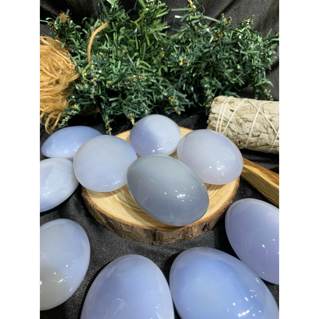 Palm đá màu xanh dương (Chalcedony)