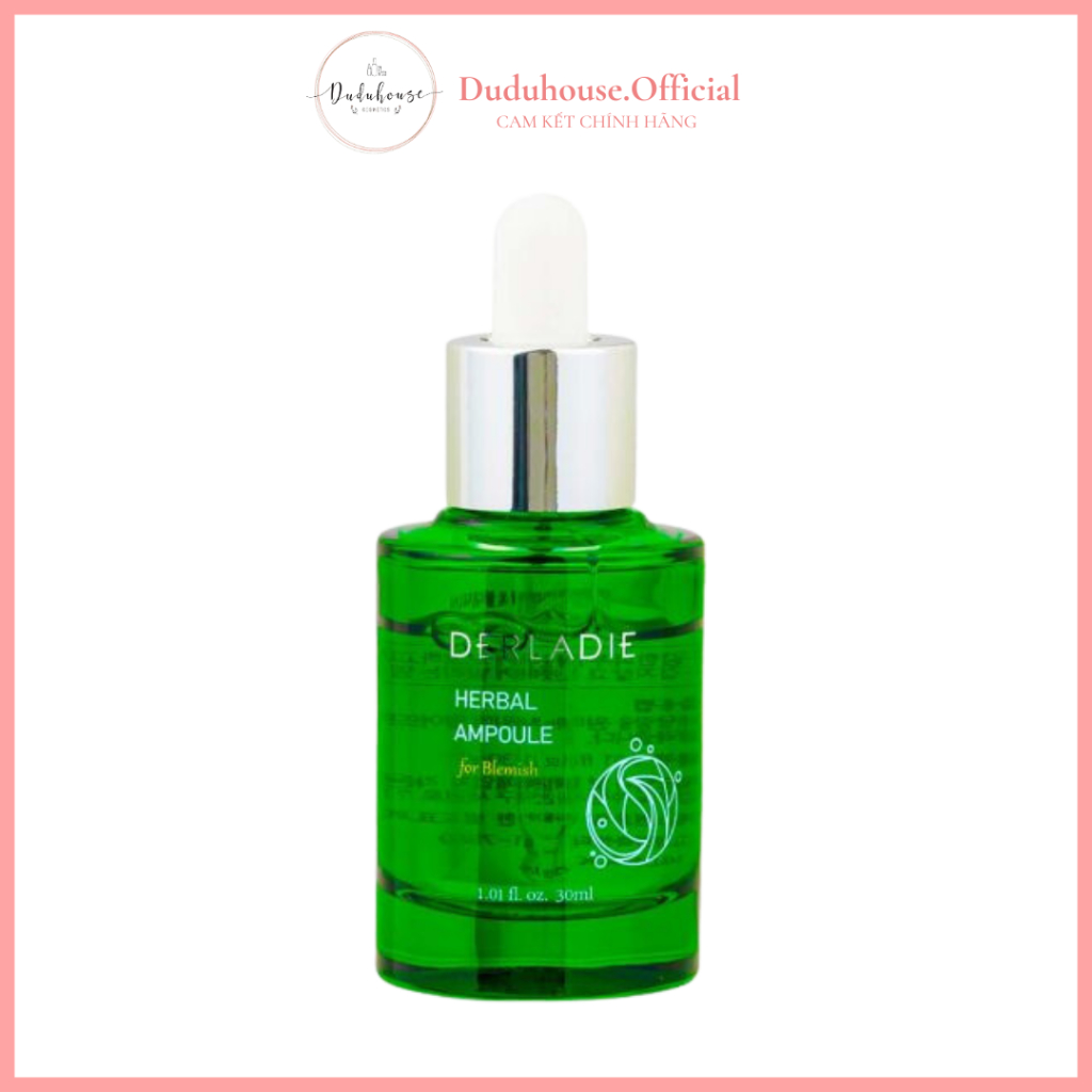 Serum Tràm Trà Giảm Mụn Sau 14 Ngày Derladie Herbal Ampoule For Blemish 10ml-30ml
