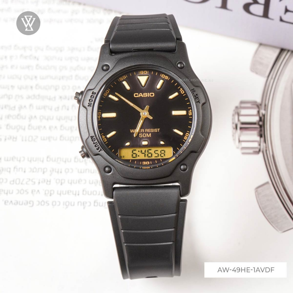 Đồng Hồ Quartz Nam Casio WATCHSTORE  AW-49HE-1AVDF   - Đồng hồ nam - Pin / Quartz - Kính nhựa - Size mặt 42mm