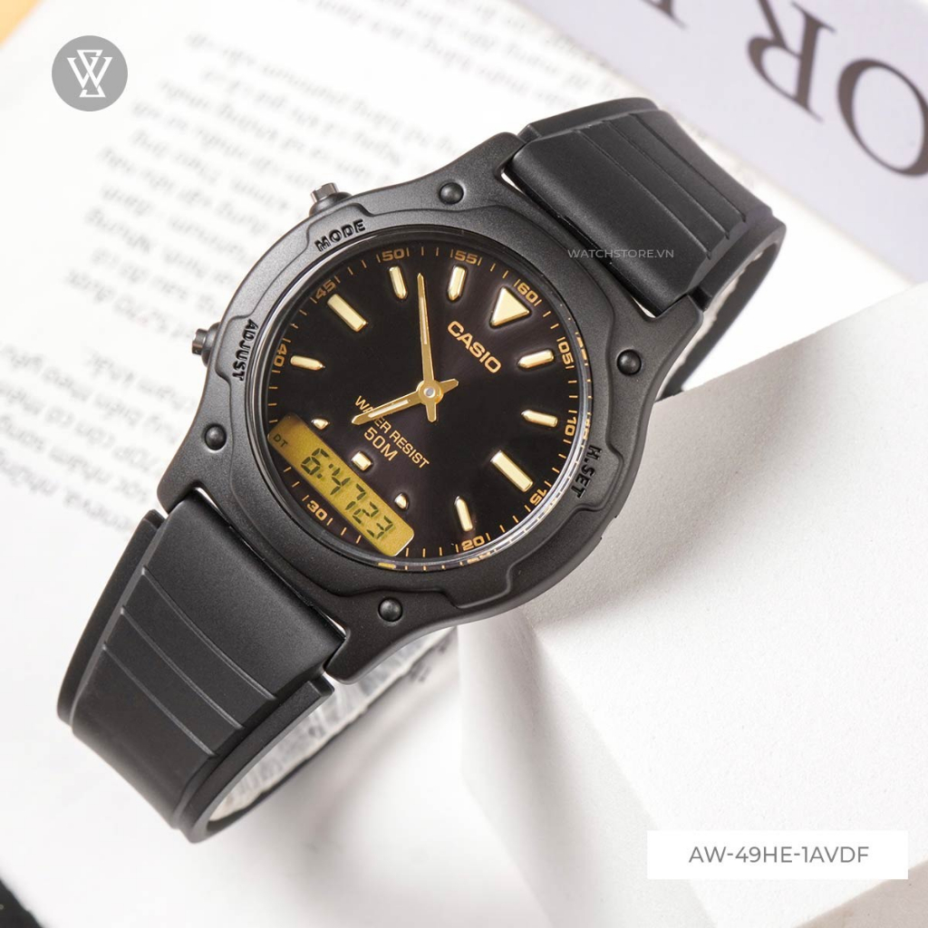 Đồng Hồ Quartz Nam Casio WATCHSTORE  AW-49HE-1AVDF   - Đồng hồ nam - Pin / Quartz - Kính nhựa - Size mặt 42mm