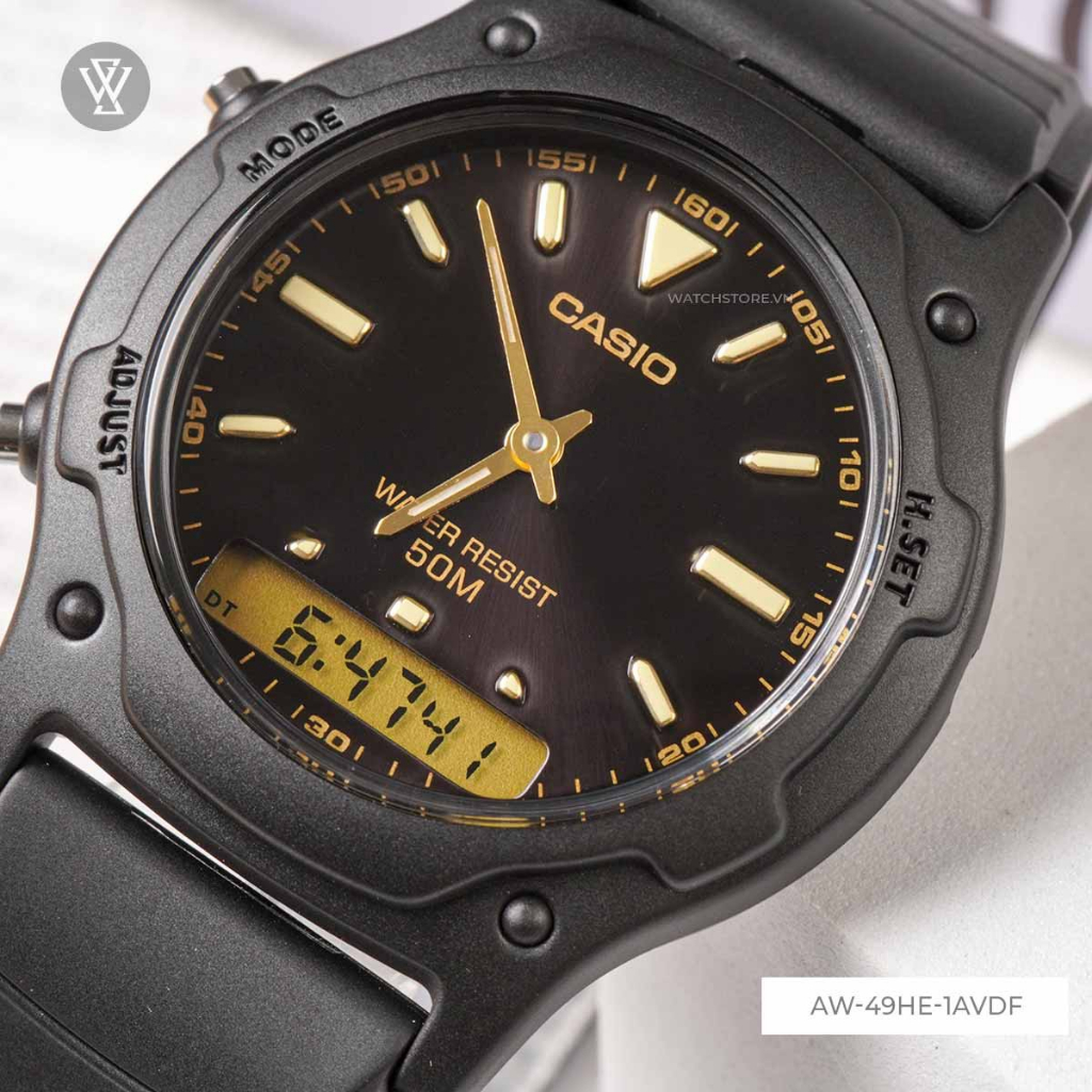 Đồng Hồ Quartz Nam Casio WATCHSTORE  AW-49HE-1AVDF   - Đồng hồ nam - Pin / Quartz - Kính nhựa - Size mặt 42mm
