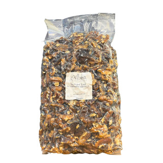 Hạt óc chó nhân nâu nấu sữa hạt, làm bánh - broken amber walnut the nuts valley