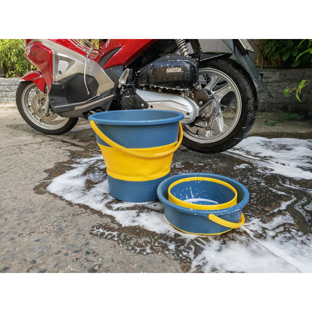 Xô Nhựa Gấp Gọn Đa Năng ,Thùng Chứa Nước Gấp Gọn Rửa Xe,Đi Tour Picnic, Xô Câu Cá
