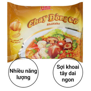 Mì Chay Nấm Đông Cô Unif 80g (Thùng 30 gói)