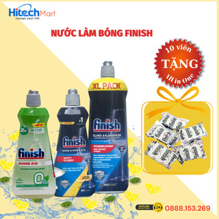 Nước, dầu làm bóng finish 800ml,400ml,500ml,eco 400ml - dùng cho máy rửa chén máy rửa bát
