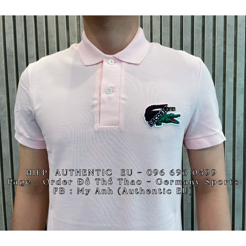 Áo Polo Nam Cá Sấu Có Cổ Thời Trang, Áo Phông Kẻ Ngang Chất Vải Polo Lacoste PH7149