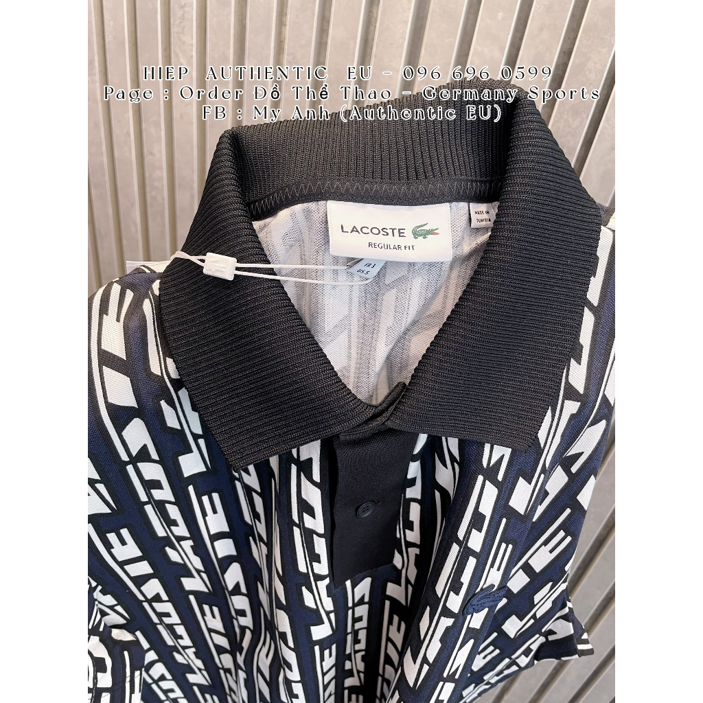 Áo Polo Nam Cá Sấu Có Cổ Thời Trang, Áo Phông Kẻ Ngang Chất Vải Polo Lacoste PH7149