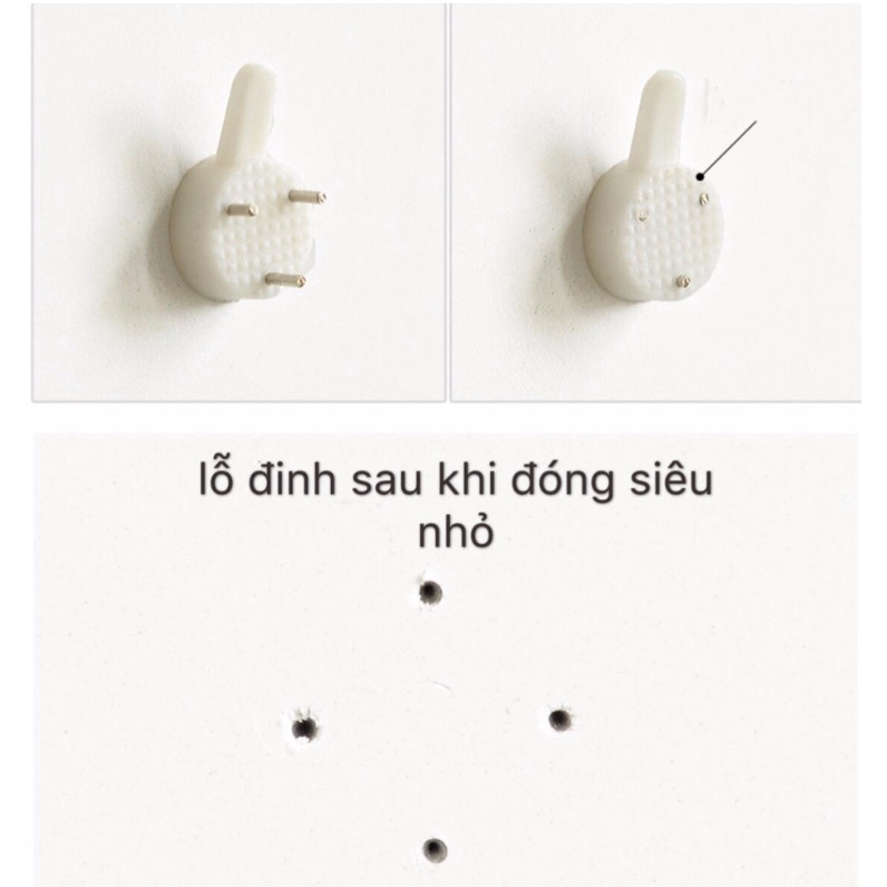 Đinh 3 Chân, 4 Chân và Móc Dán Treo Đồ Không Cần Khoan Tường