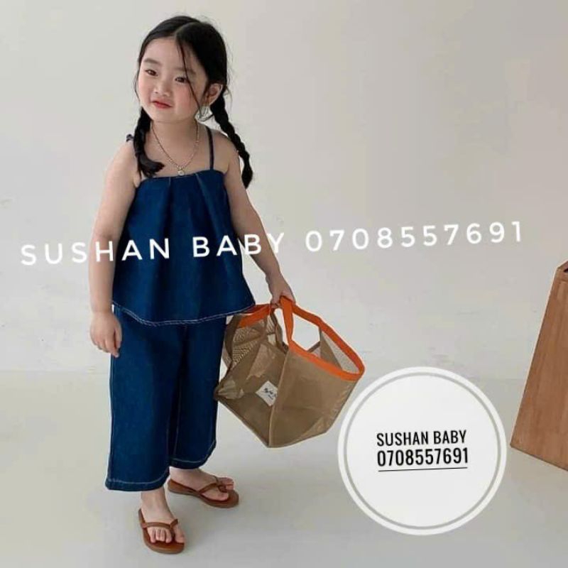 Dép kẹp lê nâu bé gái