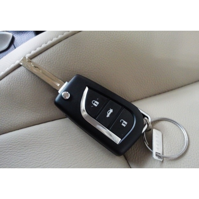 Ốp khóa kim loại bằng hợp kim cao cấp xe ô tô Toyota Fortuner, Innova, Altis, Hilux Mẫu Chìa Cơ