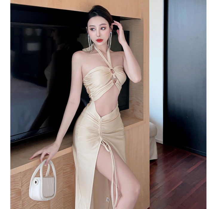 [ Lady Y.A.M ] Đầm Sling Dress Màu Mơ Đi Biển Gợi Cảm BST HÈ 2023 | BigBuy360 - bigbuy360.vn