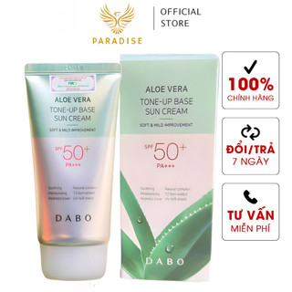 Kem chống nắng Lô Hội nâng tone DABO Aloe Vera Tone-up Base Sun Cream 70ml
