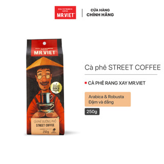 [250g] Cà phê Street Coffee, rang xay nguyên chất thành phần Arabica và Robusta, vị đậm đà - MR.VIET Coffee